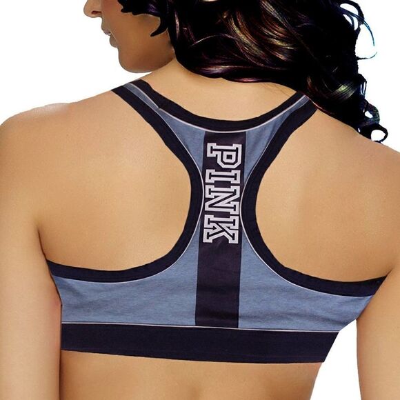 VS Racerback Sport Bra Green Aqua Crest Medium - Picture 2 of 6